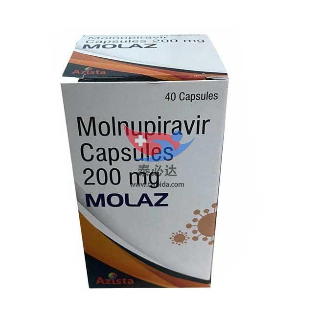 莫诺拉韦的价格，印度Azista生产的新冠病毒抗病毒药
