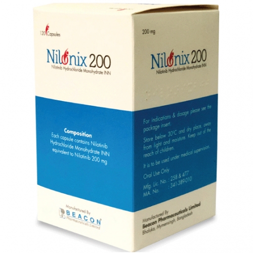 孟加拉碧康制药生产的尼洛替尼（别名：Nilonix-200/150、达希纳、Nilotinib、Tasigna）