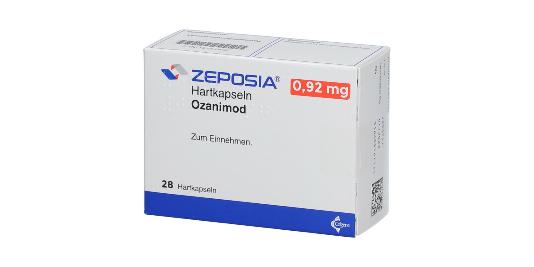 美国Celgene生产的盐酸奥扎莫德胶囊（别名： 奥扎莫德、ozanimod、Zeposia）