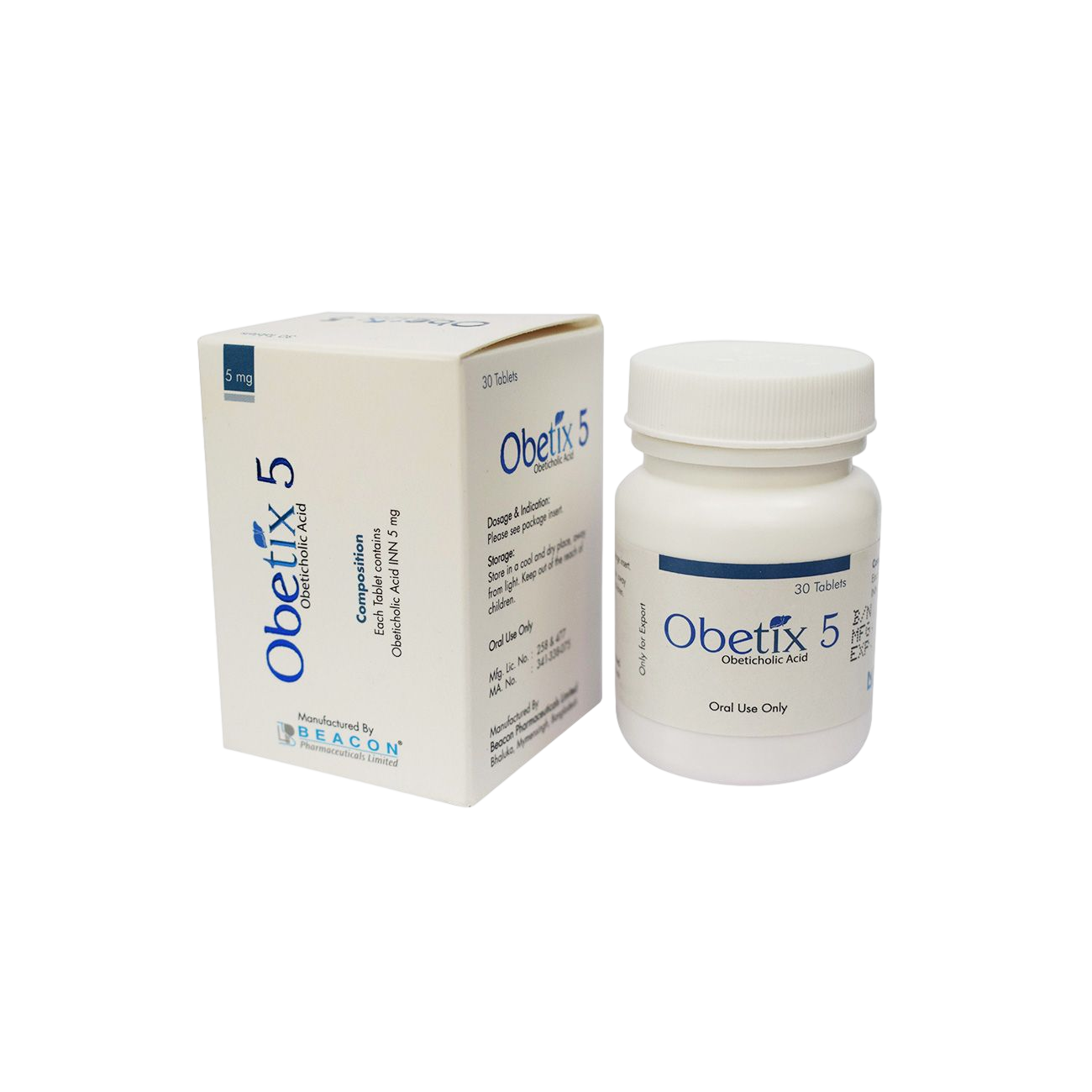 孟加拉碧康生产的奥贝胆酸（别名：Obeticholic、acid、Obetix、Ocaliva）