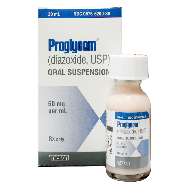 以色列梯瓦生产的二氮嗪口服混悬液（别名：氯甲苯噻嗪、Proglycem、diazoxide、Proglycem oral Suspension）