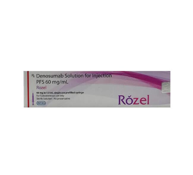 Intas生产的地诺单抗（别名：Rozel、Denosumab(60mg)）