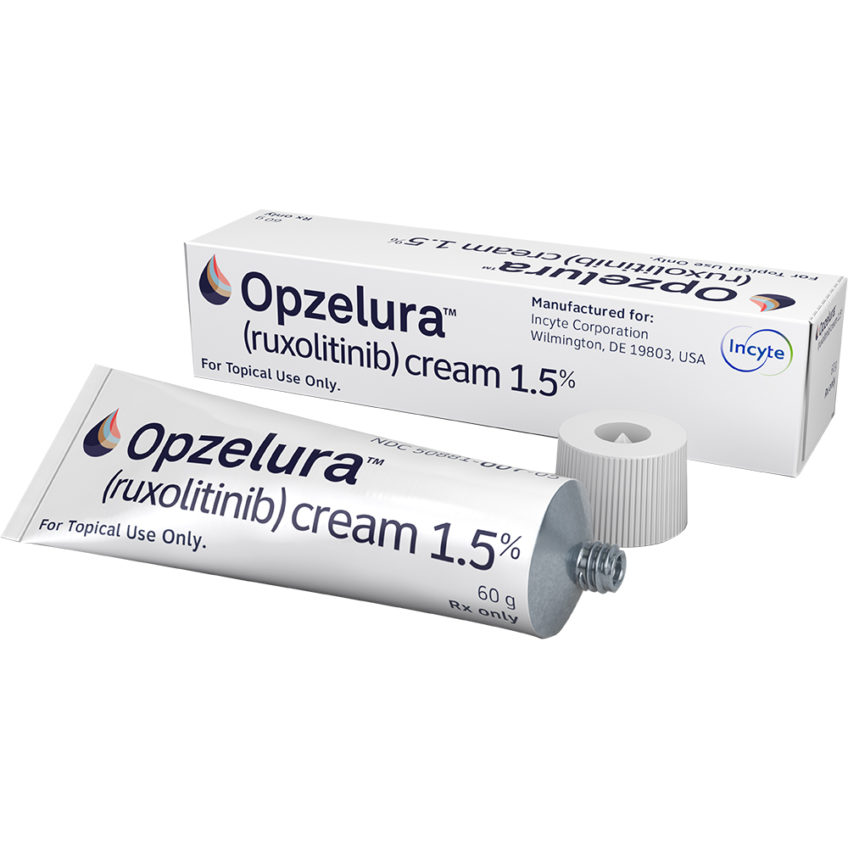 美国因塞特Incyte Corporation生产的芦可替尼乳膏（别名：Opzelura、ruxolitinib）