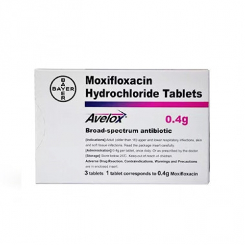 德国拜耳生产的莫西沙星（别名：拜复乐、Moxifloxacin、AVELOX）