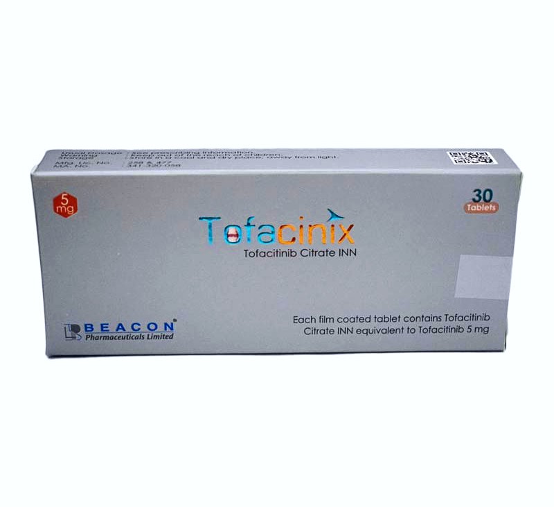 孟加拉碧康生产的托法替尼（别名：托法替布、tofacitinib、Tofacinix、Tofanib、Tofaxen）