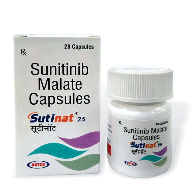 印度natco生产的舒尼替尼（别名：索坦、sunitinib、Sutent、Sunitix）