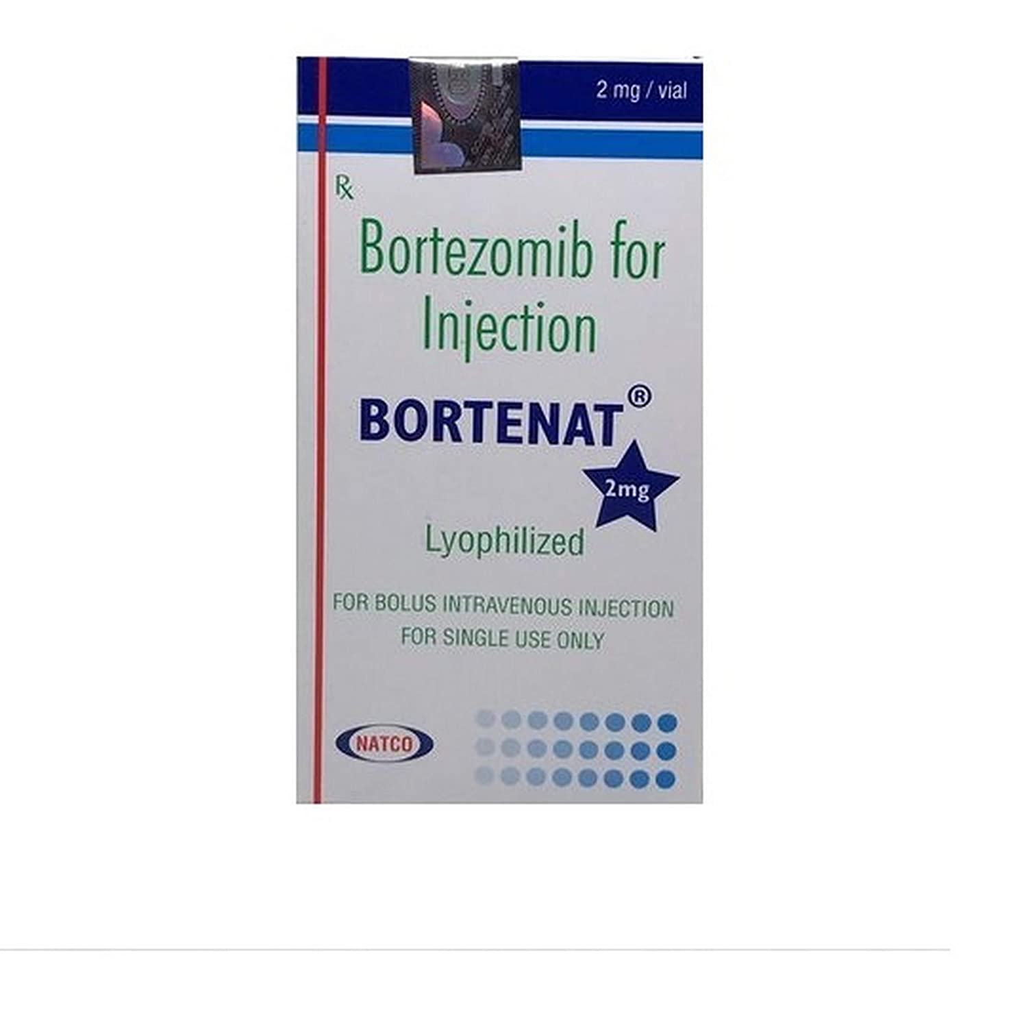 印度natco生产的万珂（别名：硼替佐米、VELCADE、Bortezomib、for、Injection、BORTENAT）