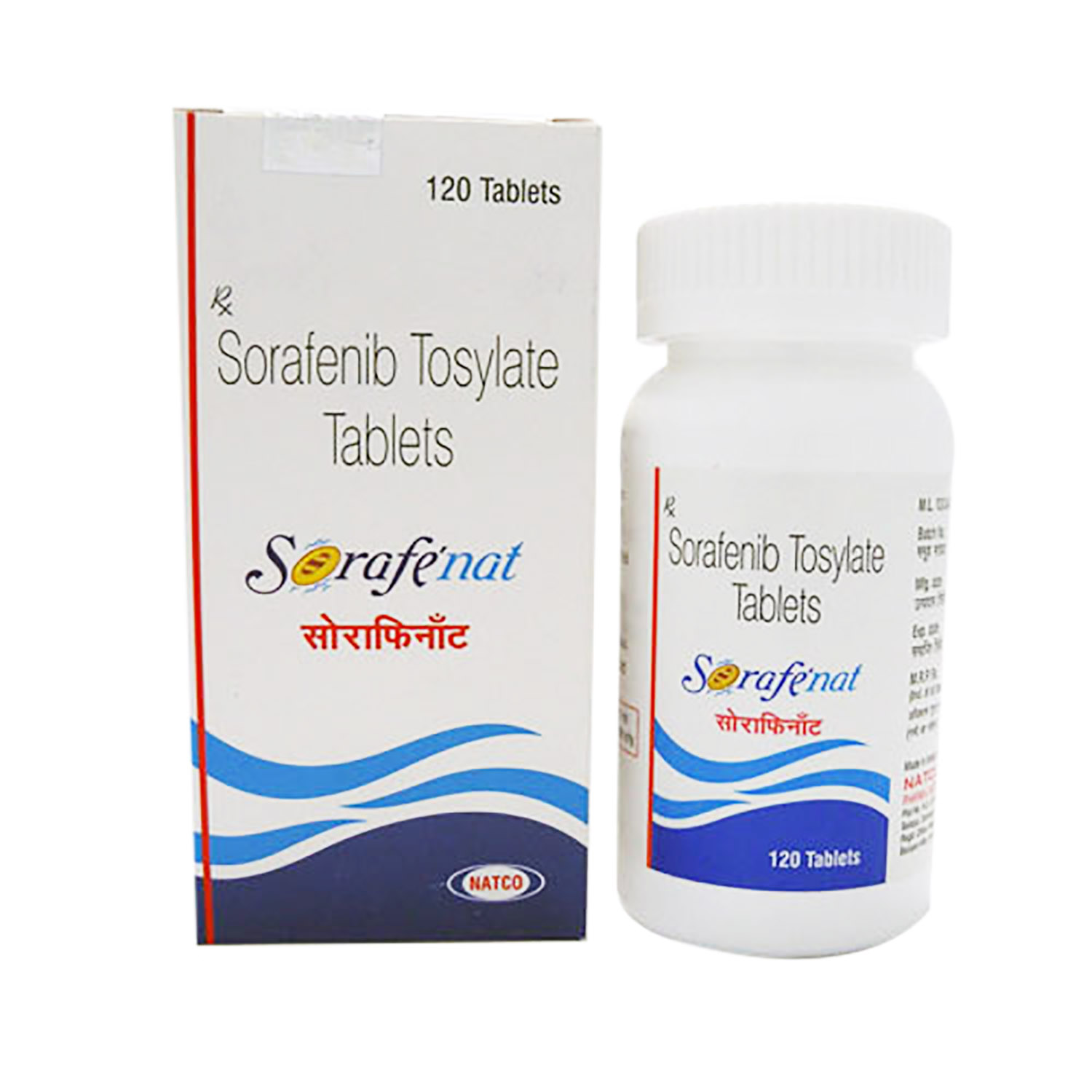 印度natco生产的索拉非尼(别名:多吉美、Sorafenib、Sorafenat、Soranib、Soranix、Nexavar)