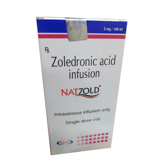 印度natco生产的唑来膦酸注射液（别名：ZoledronicAcidInjection、唑来磷酸注射液、密固达）