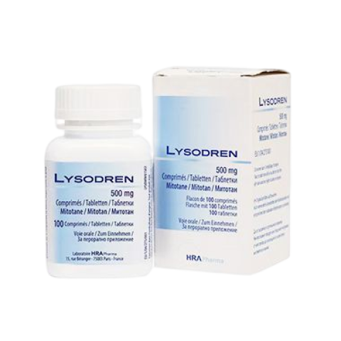 米托坦(别名: 密妥坦、曼托坦、氯苯二氯乙烷、解腺瘤片、解腺瘤、Mitotane、Lysodren、Chloditan、Chlonlithane)