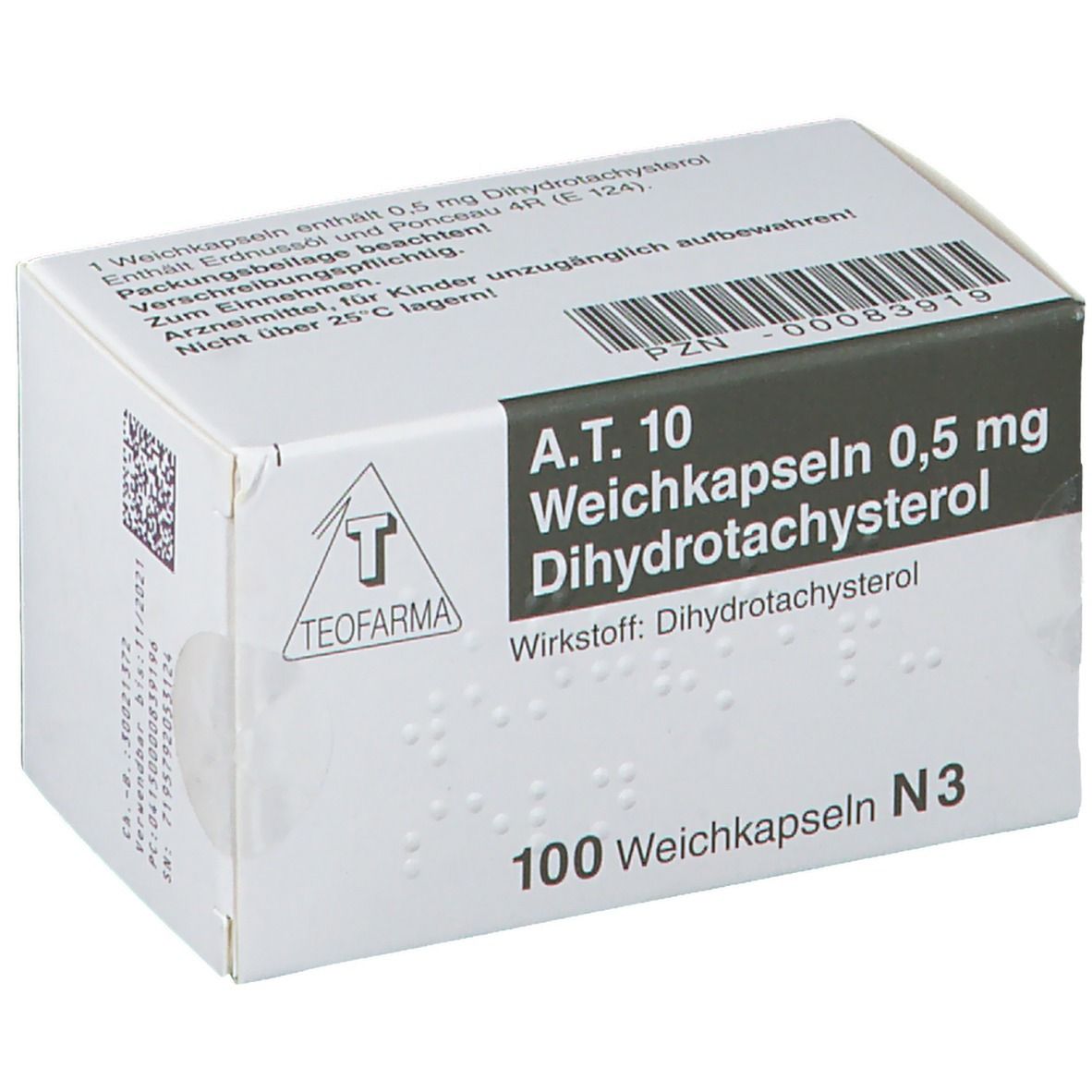 德国Teofarma生产的甲状旁腺激素（A.T.10）的副作用有哪些？