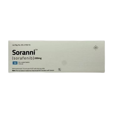 老挝东盟生产的索拉非尼（别名：多吉美、Sorafenib、Sorafenat、Soranib、Soranix、Nexavar）