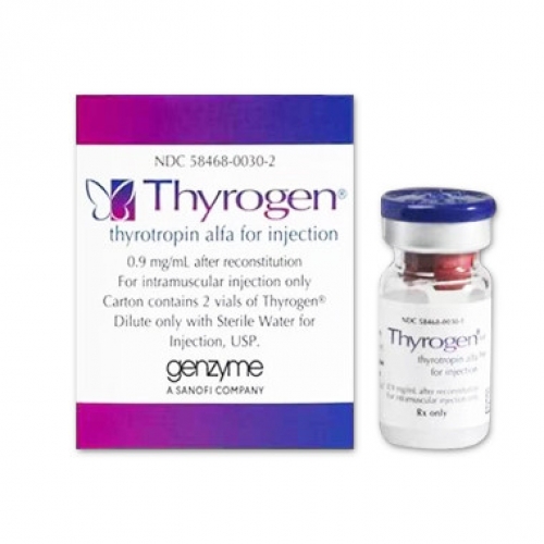 美国健赞Genzyme生产的促甲状腺素α（Thyrogen、thyrotropin alfa）的价格、多少钱、说明书、副作用、功效